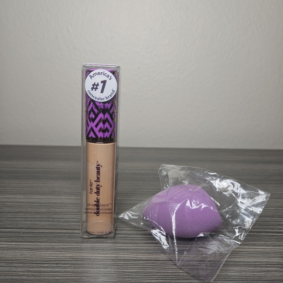 tarte Shape Tape Concealer with Quickie Blending Sponge. Light Medium Honey NEW - Picture 2 of 4